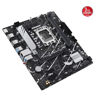 ASUS PRIME B760M-R D4, 2xDDR4, 2x M.2, HDMI, 12-13-14.Nesil, LGA1700 Soket, Anakart