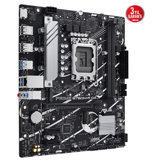 ASUS PRIME B760M-R D4, 2xDDR4, 2x M.2, HDMI, 12-13-14.Nesil, LGA1700 Soket, Anakart
