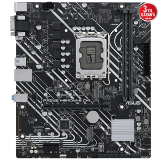 ASUS PRIME H610M-E D4 CSM DDR4 HDMI-DP PCIE 4.0 1700p mATX Kurumsal Anakart