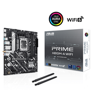 ASUS PRIME H810M-A WIFI, 2xDDR5, 2x M.2, HDMI, DP, Wi-Fi 6, Bluetooth 5.3, Intel Core Ultra CPU(Seri 2), LGA1851 Soket, ATX Anakart