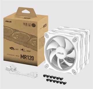 ASUS PRIME MR120 ARGB Beyaz Üçlü Kasa Fanı Seti (3li set) / 90DA00I3-B09020