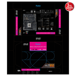 ASUS PROART B850-CREATOR WIFI NEO DDR5 HDMI DP PCI 5.0 AM5 ATX