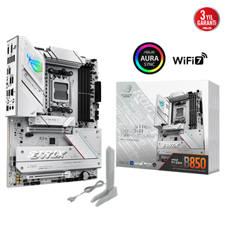 ASUS ROG STRIX B850-A GAMING WIFI7 NEO, 4xDDR5,  4xM.2, HDMI, DP, Type-C, PCIe 5.0, Wi-Fi 7, Bluetooth v5.4, AM5 Soket GAMING Anakart