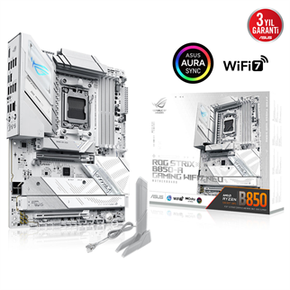 ASUS ROG STRIX B850-A GAMING WIFI7 NEO DDR5 HDMI DP PCIE 5.0 AM5 mATX BEYAZ