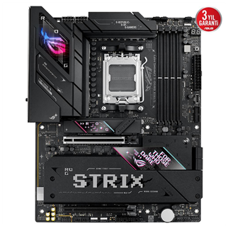 ASUS ROG STRIX B850-E GAMING WIFI, 4xDDR5, 5x M2, HDMI, DP, 2xType-C, Wi-Fi 7, Bluetooth v5.4, AM5 Soket GAMING Anakart