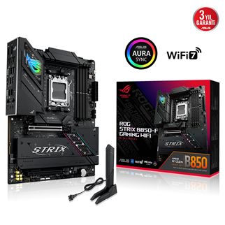 ASUS ROG STRIX B850-F GAMING WIFI7 NEO, 4xDDR5, 4x M2, HDMI, DP, 2xType-C, Wi-Fi 7, Bluetooth v5.4, AM5 Soket GAMING Anakart