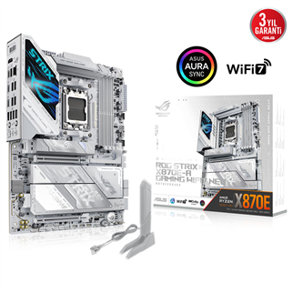 ASUS ROG STRIX X870E-A GAMING WIFI7 NEO DDR5 HDMI-DP PCIE 5.0 AM5 ATX Beyaz