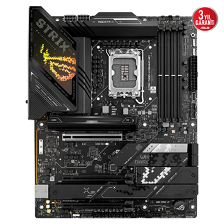 ASUS ROG STRIX Z890-H GAMING WIFI, 9066MHz, 4xDDR5, 4x M.2, HDMI, DP, Type-C, Wi-Fi 7, Bluetooth 5.4, Intel Core Ultra CPU(Seri 2), LGA1851 Soket, Gaming Anakart