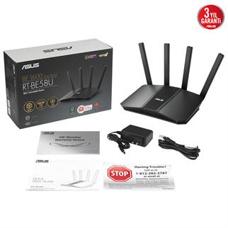 ASUS RT-BE58U WIFI7 Dual Band EV Ofis Tipi Router