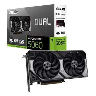 ASUS RTX5060 8GB DUAL-RTX5060-O8G GDDR7 128bit HDMI DP PCIe 5.0 WHITE EDITION