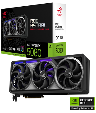 ASUS RTX5080 16GB ROG ASTRAL RTX5080-O16G GAMING GDDR7 256bit HDMI DP PCIe 5.0