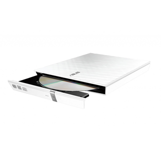ASUS SDRW-08D2S-U Lite, Usb 2.0, External, Beyaz,  Slim, Optik Okuyucu/Yazıcı
