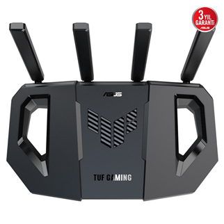 ASUS TUF-BE3600, BE3600, 4 Port, 3600Mbps, Dual Band, WİFİ 7, AiMesh, AiProtection Pro, GAMING Extendable Router
