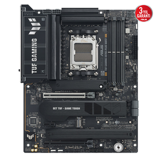 ASUS TUF GAMING X870E-PLUS WIFI7, 4xDDR5, 4xM.2, HDMI, 2xDP, Type-C, PCIe 5.0, 2xWi-Fi 7, Bluetooth v5.4, AM5 Soket GAMING Anakart