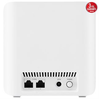ASUS ZENWIFI7 BD4-W-2  WIFI7 BE3600 Dual Band Mesh Router 2-li set Beyaz