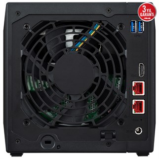 ASUSTOR 4diskli Celeron N5105 QC-4GB RAM-2-2.5GbE Nas Server AS5404T