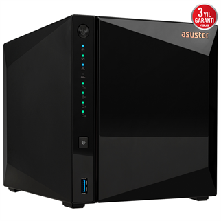 ASUSTOR 4diskli Realtek QC-2GB RAM-2.5GbE Nas Server AS3304T v2