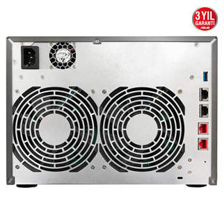 ASUSTOR AS6508T, 8Gb DDR4 Ram, 8 Yuvalı (8x22TB Destek), 2xM.2 NVMe PCI-e, 2x10GbE, 2x2.5GbE Network, 2xUSB 3.2, Tower NAS (Yedekleme) Cihazı