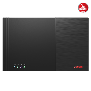 ASUSTOR FS6712X FLASHTOR 12 PRO, Intel N5105 CPU, 4Gb DDR4 Ram, (12x8TB) M.2 NVMe Yuvası, HDMI, 10GbE Network, 2xUSB 3.2, 2xUSB 2.0, Tower NAS (Yedekleme) Cihazı