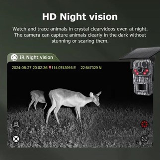 AVENIR 3MP Gps Black Light 4G Kamuflaj Fotokapan Solar Kamera AV-S443H