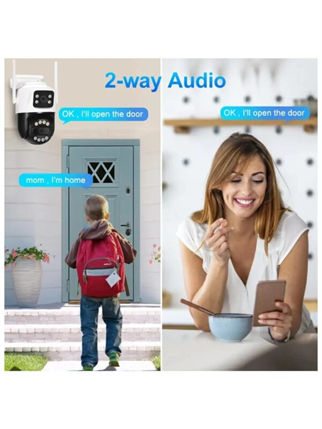 AVENIR 4MP PTZ Speed Dome Çift Kameralı Wıfı Kablosuz IP Kamera AV-S304