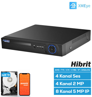 AVENiR 4kanal 1080N 1-diskli Analog Kayıt Cihazı AV-TC04M