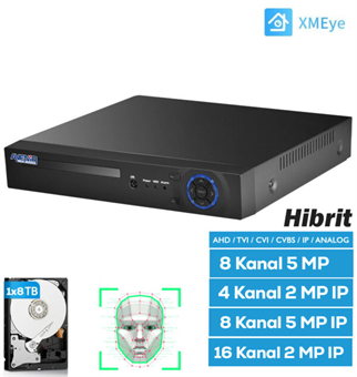 AVENiR 8kanal 1080N 1-diskli Analog Kayıt Cihazı AV-TC08M