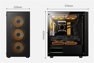 AZTECH 600w SKYLINE AZT04 RGB Gaming Mid-Tower Pc Kasası