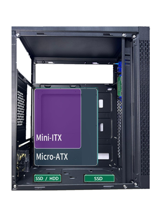 AZTECH 600w TITAN AZT02 Standart Micro-Tower PC Kasası