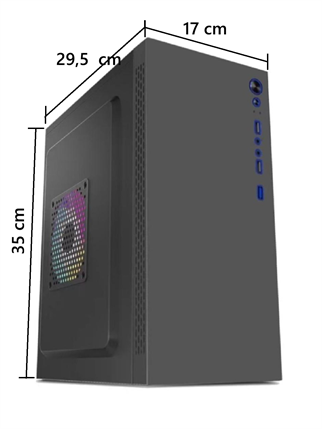 AZTECH 600w TITAN AZT02 Standart Micro-Tower PC Kasası
