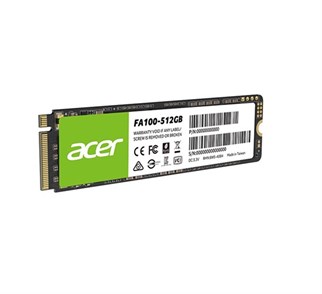 Acer 512GB FA100 3200-2200MB-s PCIe Gen3 x 4 M.2 SSD Disk