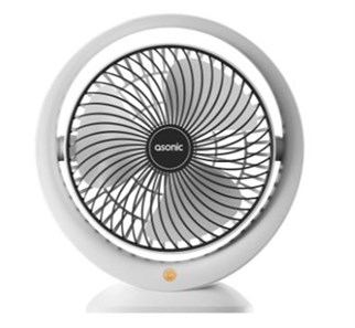 Asonic AFN25 Beyaz-Siyah Type-C Masaüstü Usb Fan
