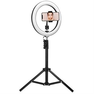 Asonic AS-SF200 10 inç 120 cm Tripodlu Telefon Tutuculu Youtuber & Makyaj Halka LED Işık