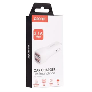 Asonic AS-XC205 3.1A İki Usb Araç Şarj Cihazı