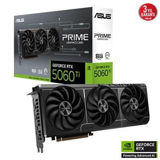 Asus PRIME GeForce RTX 5060 Ti 8GB GDDR7 28 Gbps 128-bit PRIME-RTX5060TI-8G Ekran Kartı