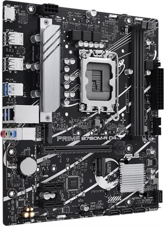 Asus Prıme B760M-R D4 Intel B760 Lga1700 DDR4 5333 Hdmı 2X M2 Aura Rgb 2.5Gbit Lan Matx Anakart