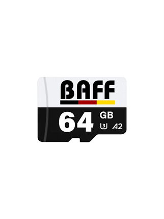 BAFF MicroSD 64GB UHS-I U3 A2 V30 Hafıza Kartı