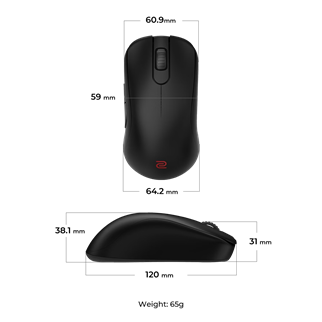 BENQ ZOWIE S2-DW 65gr 4000Hz 3200DPI 2.4GHz Kablosuz Gaming Mouse