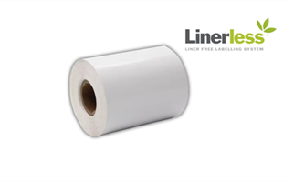 BIFO 60mm x 50m 25,4mm Göbek Beyaz Yapışkanlı Termal Linerless Etiket