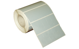BIFO Silvermat 20x40mm Yan Yana 5li 110mm Rulo 5000 Adet Metalik Gri Yapışkanlı Etiket - Resin Ribon Gerekir