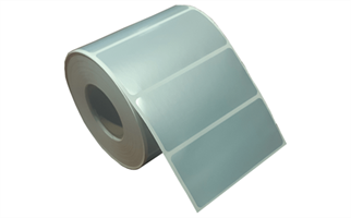 BIFO slv.90mmx40mm_1 90mm x 40mm Tekli 1.000 Adet Metalik Gri Yapışkanlı Silvermat Etiket