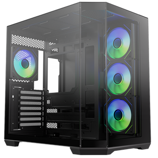 BITFENIX 850W 80+ BRONZE Ayna efektli MIRROR T10 Siyah Gaming Mid-Tower PC Kasası