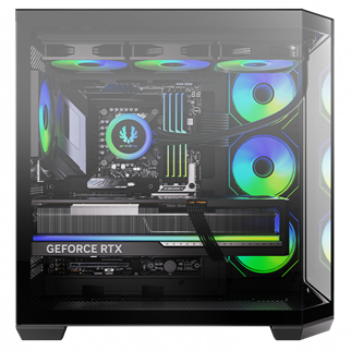 BITFENIX 850W 80+ BRONZE Ayna efektli MIRROR T10 Siyah Gaming Mid-Tower PC Kasası