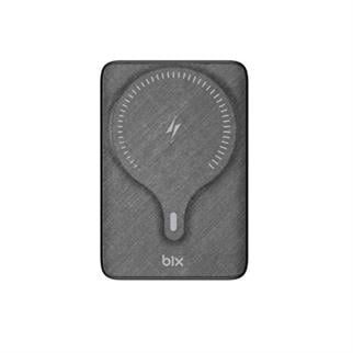 BİX 10000mAh BXPB105-BK 22.5W-15W Type-C Micro USB KABLOSUZ LED GÖSTERGELİ Siyah POWERBANK