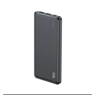 BIX 10000mAh BXPB108-BK 2x USB LED BİLDİRİMLİ Siyah POWERBANK