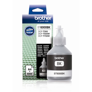 BROTHER BT6000BK 6.000 Sayfa Sıvı Siyah Mürekkep Kartuşu / Şişesi