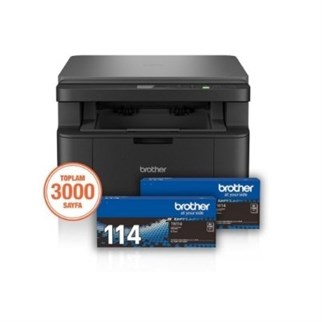 BROTHER A4 Siyah DCP-L1632W Çok Fonksiyonlu Laser Yazıcı USB 2.0,Kablosuz 3000 Sayfalık Toner