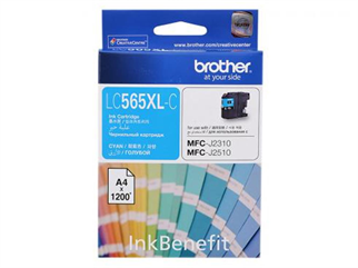 BROTHER LC565XLC Mavi 1.200 Sayfa Yüksek Kapasiteli Mürekkep Kartuşu