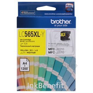 BROTHER LC565XLY Sarı (Yellow) 1.200 Sayfa Yüksek Kapasiteli Mürekkep Kartuşu