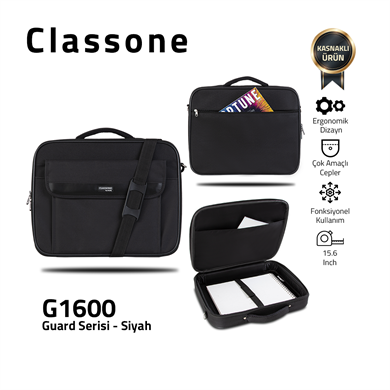 CLASSONE G1600 GUARD SERİSİ KASNAKLI  15,6 NOTEBOOK ÇANTASI